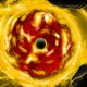 Solar storm illustration